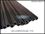 Ống Cacbon Vuông 10mm - Carbon Fiber Square Tube 10mm*10mm*8mm (1 Mét) dùng là khung máy bay