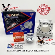 NLK Performance Y16ZR/NVX155 Ceramic Racing Block Ultra+ 58MM,60MM,63MM,65MM (Block Y16ZR/NVX/R15)