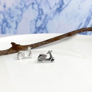 摩托車 機車 - 純銀耳針 耳環 紀念