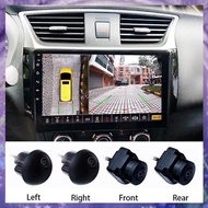 (Y W Z H)360° Car Camera Rear View Camera Panoramic Surround View 1080P AHD Right+Left+Front+Rear View Camera System for Android Auto Radio