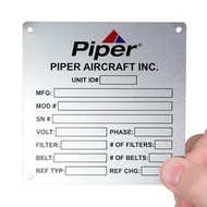 Stainless steel plate with color paint (etching)/Custom Etched Metal Nameplates, Labels and Tags/Ter