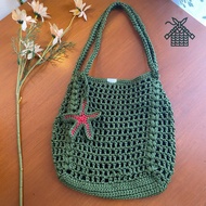 Ocean whisper bag knitted bag Wanita/ coquette bag