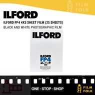 Ilford FP4 Plus 4x5 Sheet Film – Black & White Photographic Film (25 Sheets)