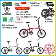 GIFTS! Latest! ReadyStock JAVA TT 7S Folding Bike Commuter Aluminium Foldable Bicycle Disc Brake bicycle tt7 tt7 tt7s 7