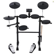 Electric Drum Set 8 Piece Electronic Drum Kit for Adult Beginner with 144 Sounds Hi-Hat Pedals and USB MIDI Connection Holiday   Birthday Gifts