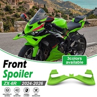 For Ninja ZX-6R 2025 Motorcycles Side Front Spoiler Winglet Wind Wing Deflector For Kawasaki ZX6R ZX