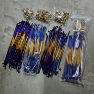 LIDI SPOKE RIM SET TITANIUM 9X157 9X184 SPOKE WITH NIPPLE