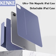 KENKE เคส iPad แบบถอดออกได้แบบ 3-In-1 เคสแม่เหล็กถอดออกได้สำหรับ iPad 2024 air 6 13 inch pro 11 inch เคสไอแพด pro 13 2020 2021 Pro 11 Air 4 Mini 6 Pro11 2018 case เคสใส่ Ipad สะดวกรองรับการจับคู่ปากกา Apple และชาร์จเคสอัจฉริยะอัตโนมัตินอน/ตื่น