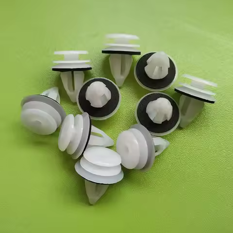 10PCS 9MM Car Door Moulding Trim Panel Clip Rivet Retainer Fasteners For BMW 3 5 7 E36 E34 E32