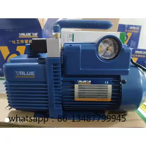 3/4HP V-i180SV single-stage 7CFM vacuum pump with R410A/R407C/R134A/R22 refrigerant, equipped with i