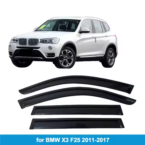 for BMW X3 F25 2011-2017 Car Side Window Visor Weathershield Door Visor Wind Rain Guard Accessories 