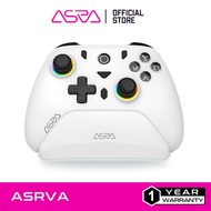 ASRVA A1 2.4GHz Wireless Gaming Controller With Charging Dock Hall Effect Joystick, 6-Axis Gyro, Gam