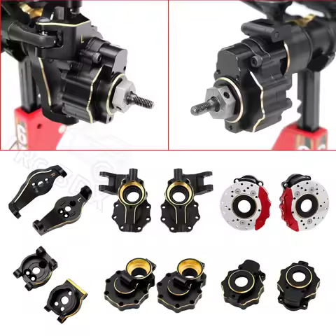 TRX-4 Portal Axle Housing Brass Weight Upgrade Parts Black Electrophoresis for 1/10 RC Crawler Car T