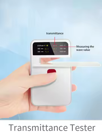 Eberspec Card Sized Transmittance Tester UV 365nm IR 940nm/1400nm VL 530nm/380-760nm Test Car Window
