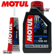 MOTUL ENGINE OIL 4T 1L SCOOTER LE 10W40 SCOOTER GEAR OIL 80W-90 MINYA HITAM MOTUL 100% ORIGINAL VIET