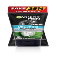 GARNIER MEN Oil Control 3 in 1 Charcoal Twinpack 2x100ML