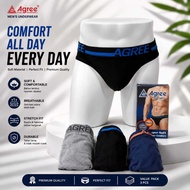 ( 3pc ) CD Agree 2325 | Agree Sport Men's Rubber Boxer Briefs - Kshop