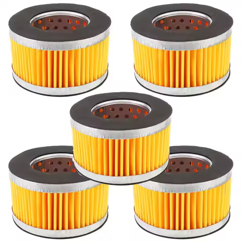 5pcs Air Compressor Intake Paper Filter Element Piston Type Air Replacement Filter Element Accessori