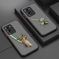 Matte Phone Case Skin Feeling Star Wars Yoda Sward For Vivo S1 S5 S6 S9 S9E T1 Z1 Z6 V11I V5 V23E V20SE X21UD X70 X60 PRO PLUS 5G Y91 Y93 Y91C IQOO5 IQOO7 IQOO NEO3  NEO5