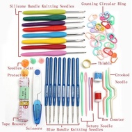 Jarum Kait Kit Crochet Hook Set Handmade Magic Knitting Tool Colorful 53pcs Beg Crochet