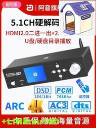HIFI級DTSHD全景聲5.1CH音頻DAC解碼器播放U盤藍牙接收器OTG