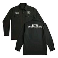 KEMEJA PIDS LONG SLEEVE work shirt CIVIL ENGINEERING computer embroidery workshirt