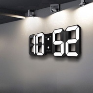 3D LED digital clock alarm clock wall desktop high-definition display temperature night mode home office Jam Meja Dinding