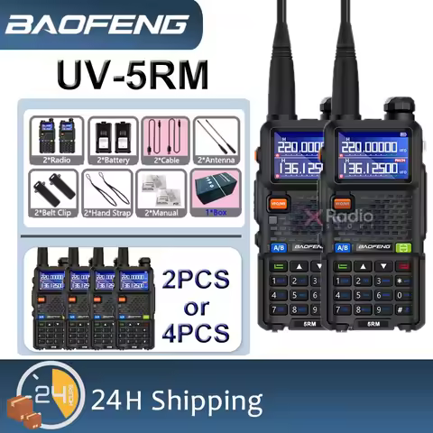 UV-5RM 10W Baofeng Walkie Talkie 2pcs 4pcs Optional Wirless Copy Frequency FM Radio Professional Two