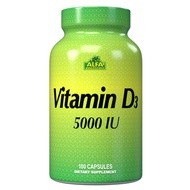 Vitamin D3 5000 IU - Immune Boost - Healthy Joints & Bones - 100 Capsules