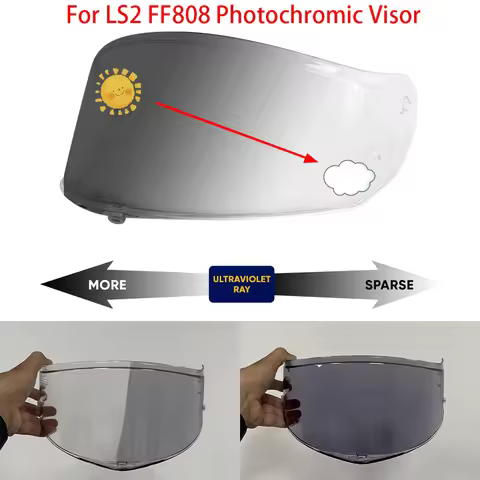 Motorcycle helmet Photochromic Visor Anti-UV PC visor Lens FF808 hromic Smoke Dark Replacement Visor