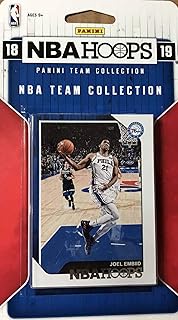 Philadelphia 76ers 2018 2019 Hoops Basketball Factory Sealed 12 Card Team Set with Joel Embiid, Ben