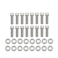 pikdsg BBC INTAKE MANIFOLD BOLTS STAINLESS STEEL KIT Replacement for CHEVY  396 402 427 454 BIG BLOC