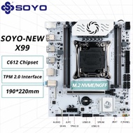 SOYO New Upgrade X99 Motherboard C612 Chip Dual Channel DDR4 Memory LGA2011-3 Supports TPM 2.0 M.2 N