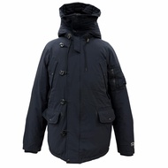 熱門 ▼ VISVIM VALDEZ GORE-TEX 羽絨服，帶貼片，帶帽，拉鍊羽絨服，黑色，S 碼，正品，男士。