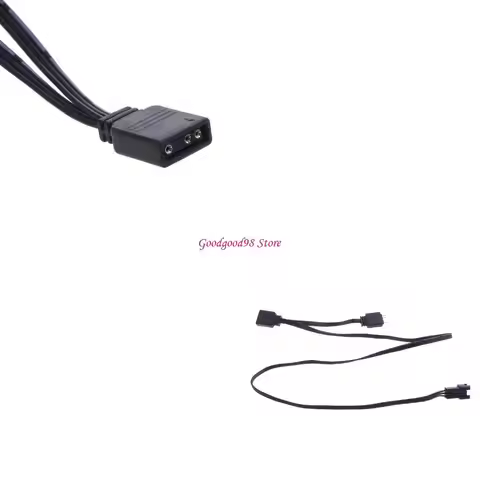 RGB Splitter Cable 3PIN 5V RGB Fan Adapter Cable ARGB Extension for MSI