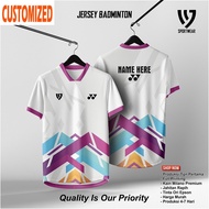 Free Baju Jersey Custom Name Malaysia Badminton Jersey, 3d Fully Sublimated Custom Baju Badminton Je