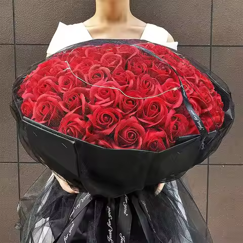 Aqumotic Fake Roses Bouquet of Roses Silk Flower Hand Bo. Rose Long-term Ramos De Flores Bunch Brida