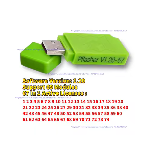 67/11 Protocols 69 IN 1 USB Dongle Only work with SM2 PRO/KTM Flash ECU Programmer Data Read&Write T