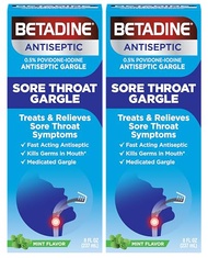 Betadine Antiseptic Medicated Gargle, Povidone-Iodine 0.5%, Treat and Relieve Sore Throat Symptoms, 