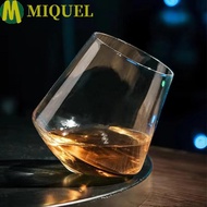 MIQUELZA Irregular   Glass, Rotating Transparent Cognac Glasses Cup, Bar Accessory European Style Tu