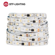 BTF-LIGHTING 12V/24V 60LEDs/m WS2814 RGBW IC LED Pixels Strip Light Addressable LED Strip