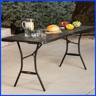 ⚡ ✅ ◐ Lifetime 6 FT Fold-In-Half Table - Black