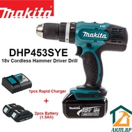 Makita DHP453SYE Cordless Hammer Combi Drill 18V