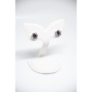 **** Round Diamond Earrings Neat Work Like Real Diamonds Size 7 mm.