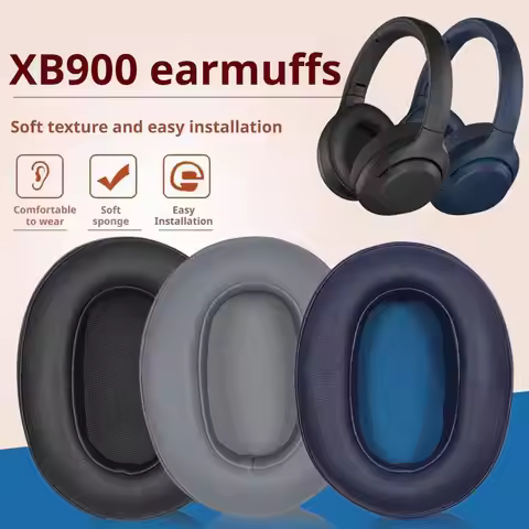 Ear Pads For Sony WH-XB910N Headphones Replacement Ear Pads Cushion Cover Protein Leather Headphones