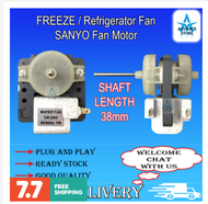 Universal refrigerator, refrigerator, freezer motor, fan, Sanyo Sharp fan motor, brand new original fan Kipas Peti Sejuk Peti Ais (accessory)