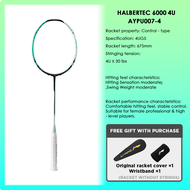 LI-NING HALBERTEC 6000 (4U) Series Badminton Racquet – Enlarged Effective Defensive Area Shock Absor