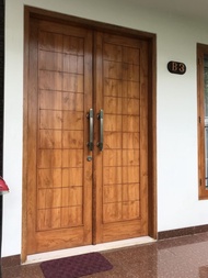 pintu rumah kayu jati / pintu minimalis jati / pintu kupu tarung