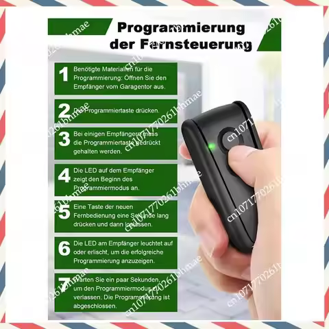 -A21Z 2Pcs 433.92Mhz Remote Control For Garage Door Opener, 2 Channels Handheld Transmitter For Horm