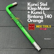 kunci Stel Klep T40 Kunci L Bintang Torx Key Setel T 40 Kuning